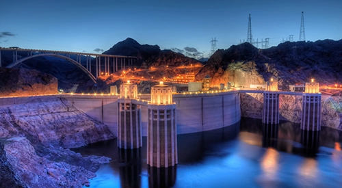 Hoover Dam at Night